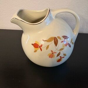 Vintage Hall China Autumn Leaf Tilt Ball jug or  Pitcher